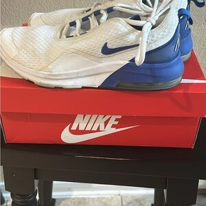 Nike Air Max White and Blue Shoes 6.5Y/7.5W